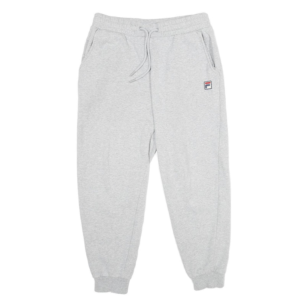 FILA Mens Joggers Grey Slim Tapered S W28 L26 Cotton Blend Casual Lounge Wear
