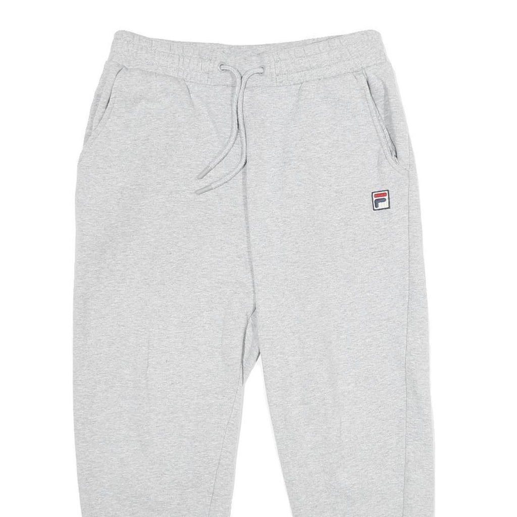 FILA Mens Joggers Grey Slim Tapered S W28 L26 Cotton Blend Casual Lounge Wear