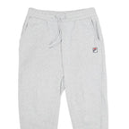 FILA Mens Joggers Grey Slim Tapered S W28 L26 Cotton Blend Casual Lounge Wear