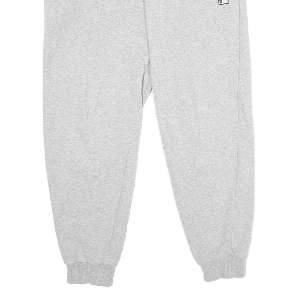 FILA Mens Joggers Grey Slim Tapered S W28 L26 Cotton Blend Casual Lounge Wear