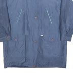 YACHTING Womens Blue Polyester Blend Jacket XL Zip Plain Casual Lightweight