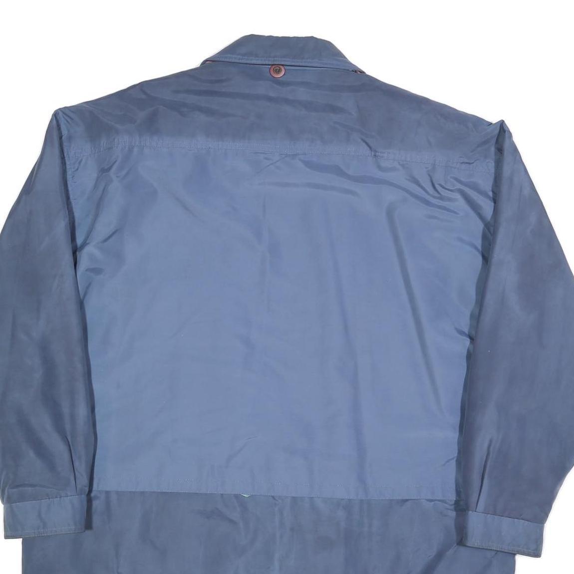 YACHTING Womens Blue Polyester Blend Jacket XL Zip Plain Casual Lightweight