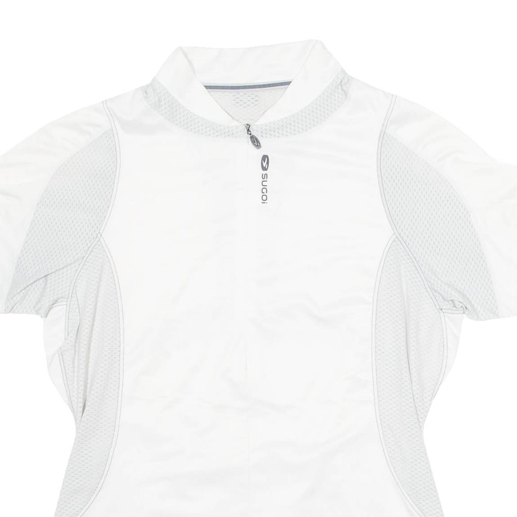 SUGOI Cycling Womens Jersey White 1/4 Zip S