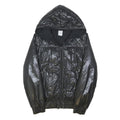 ADIDAS Womens Black Jacket UK 10 Polyester Blend Hooded Zip-Up Sportswear