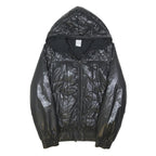 ADIDAS Womens Black Jacket UK 10 Polyester Blend Hooded Zip-Up Sportswear