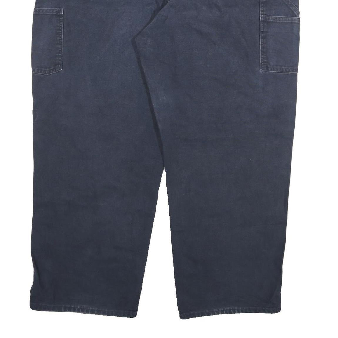 CARHARTT Mens Jeans Navy Blue Regular Straight Denim Medium W46 L30 Workwear