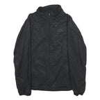 KAPPA Mens Black Nylon Jacket S Plain Zip Casual Lightweight Sportswear