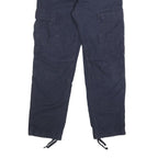 CARHARTT WIP Mens Cotton Blue Regular Cargo Trousers W30 L30 Casual Workwear