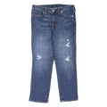 TRUE RELIGION Halle Mid Rise Crop Womens Jeans Blue Slim Tapered W30 L24