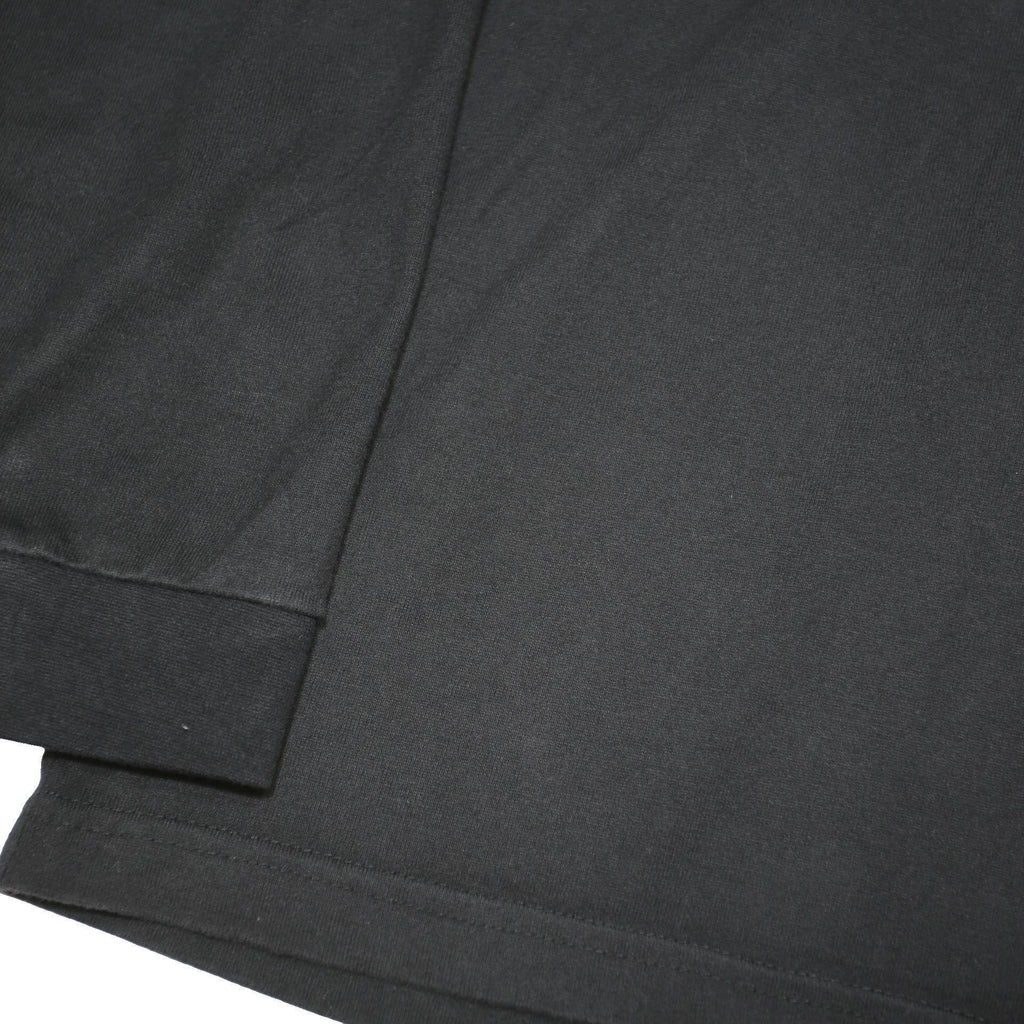 GUINNESS Womens Black & Grey Long Sleeve Plain M Cotton Blend Polo Shirt