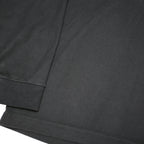 GUINNESS Womens Black & Grey Long Sleeve Plain M Cotton Blend Polo Shirt