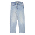 LEVI'S Womens Regular Fit Straight Light Blue Denim Jeans W28 L25 Button