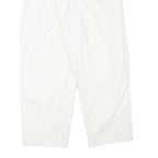TORERO Womens Cotton Blend White Relaxed Straight Trousers W28 L26 Zip Closure