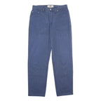 LEVI'S Mens Cotton Blue Classic Straight Trousers W30 L31 Button Closure Durable