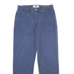 LEVI'S Mens Cotton Blue Classic Straight Trousers W30 L31 Button Closure Durable