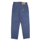 LEVI'S Mens Cotton Blue Classic Straight Trousers W30 L31 Button Closure Durable