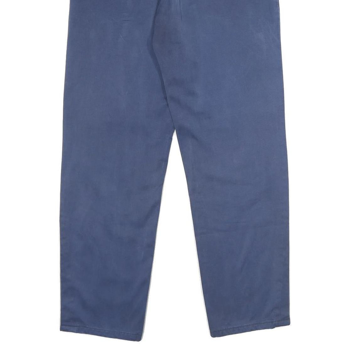 LEVI'S Mens Cotton Blue Classic Straight Trousers W30 L31 Button Closure Durable