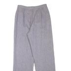 SEPRETS Womens Wool Grey Regular Fit Straight Leg Trousers W28 L31 Classic