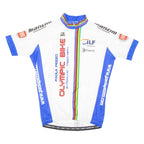 Cycling Mens Jersey White 1/2 Zip XL