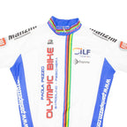 Cycling Mens Jersey White 1/2 Zip XL