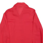 JULIETTA Womens Red Basic Long Sleeve Collared Shirt M Lightweight Polyester