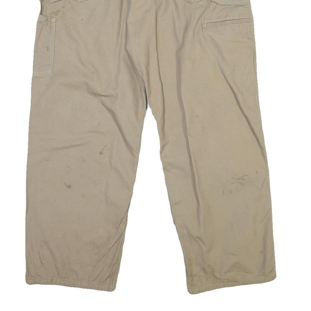 CARHARTT Mens Cotton Blend Beige Regular Fit Button Closure Trousers W40 L30