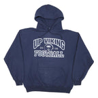 JERZEES Mens Navy Blue Up Viking Football Pullover Hoodie XL Coach Gallagher
