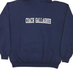 JERZEES Mens Navy Blue Up Viking Football Pullover Hoodie XL Coach Gallagher