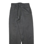 HELFRI Mens Polyester Blend Grey Regular Fit Straight Leg Trousers W30 L32