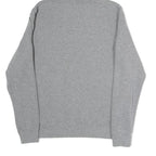 FILA Mens Grey Hoodie L Cotton Blend Pullover Drawstring Sweatshirt