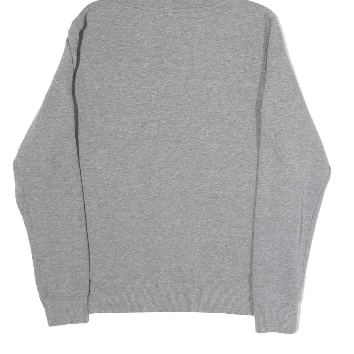 FILA Mens Grey Hoodie L Cotton Blend Pullover Drawstring Sweatshirt