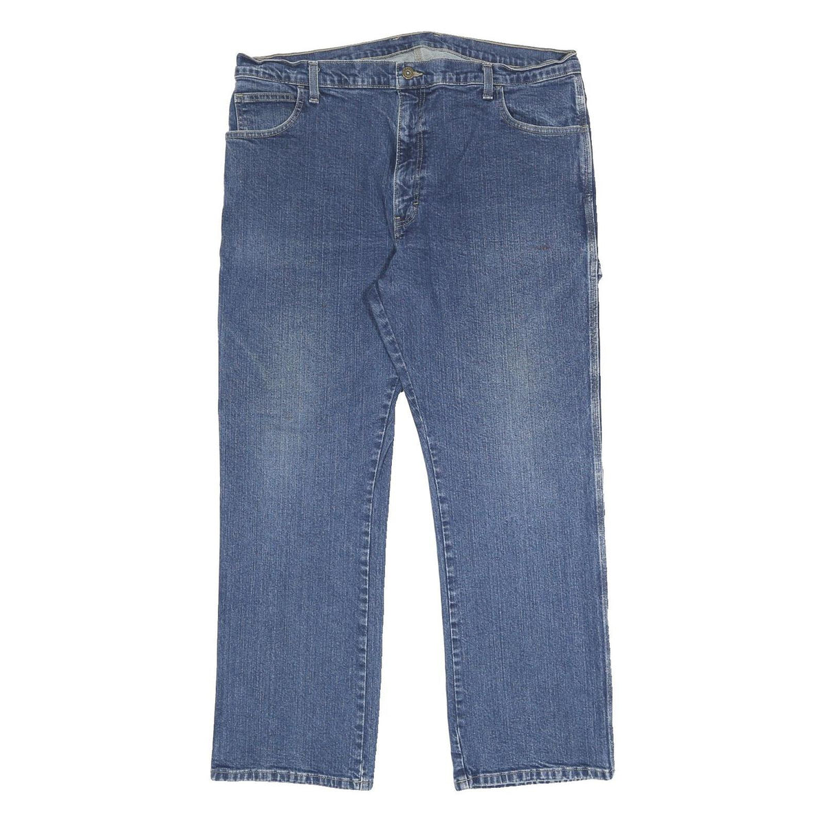 DICKIES Mens Blue Relaxed Straight Denim Medium W36 L30 Workwear Jeans