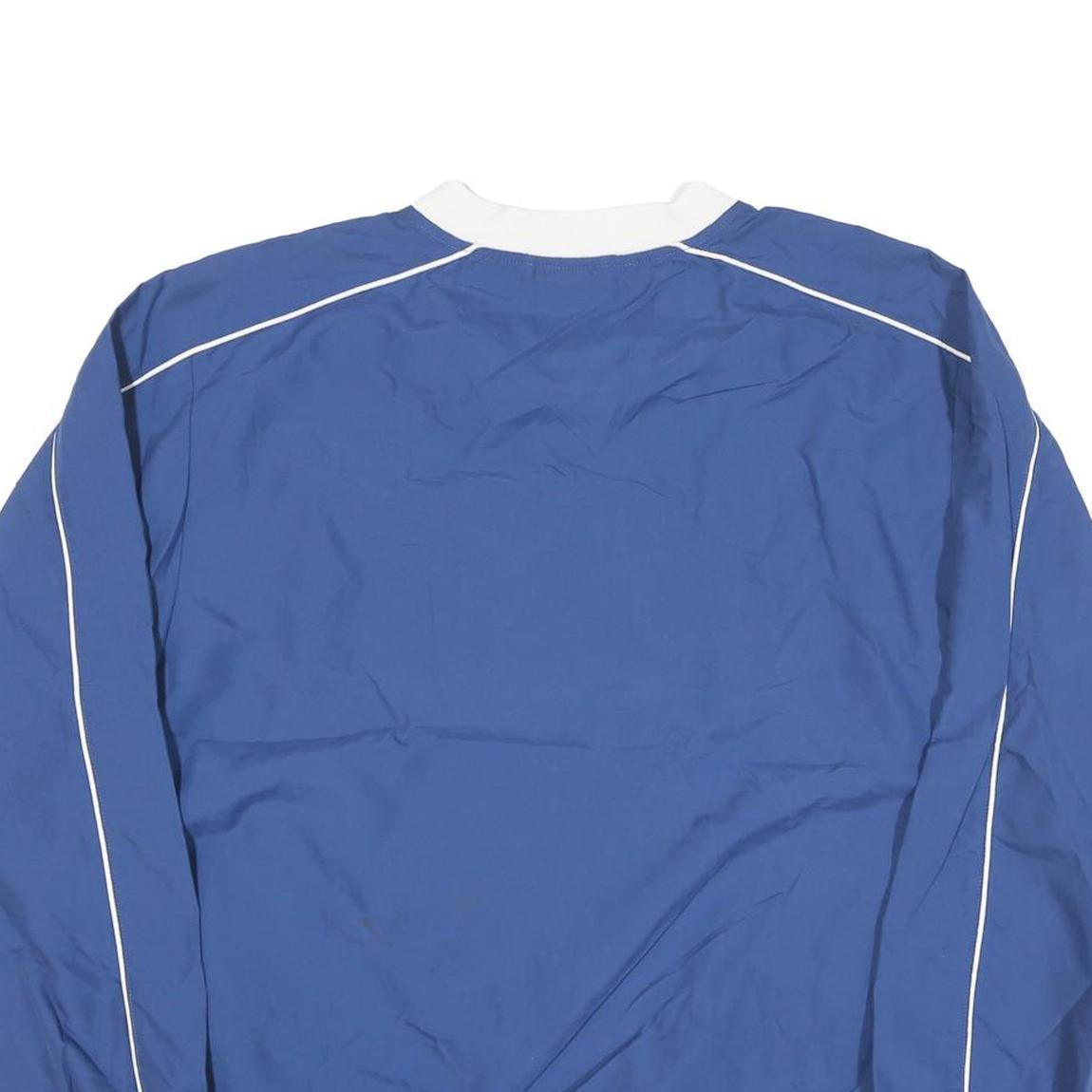 NFL Mens Blue & White Colts Pullover Jacket L Polyester Plain Sportswear