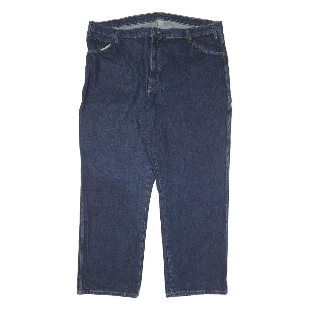 DICKIES Mens Jeans Blue Regular Straight Denim Medium W42 L30 Workwear