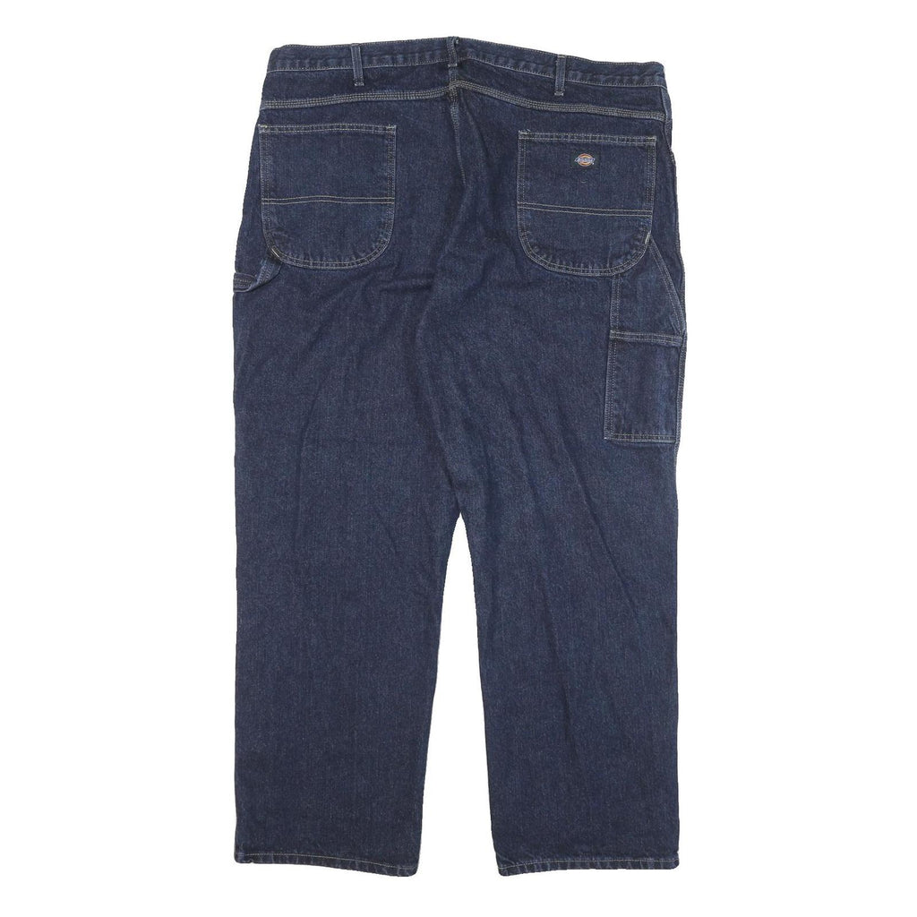 DICKIES Mens Jeans Blue Regular Straight Denim Medium W42 L30 Workwear