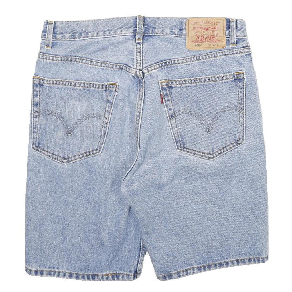 LEVI'S Mens Shorts Blue Denim Classic M W32 505 Style Cotton Cotton Casual