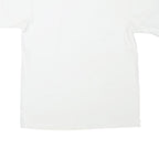 STAFFORD Mens White T-Shirt L Short Sleeve Crew Neck Plain Cotton Blend Classic