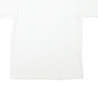 STAFFORD Mens White T-Shirt L Short Sleeve Crew Neck Plain Cotton Blend Classic