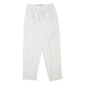 EAGLE FORCE Mens Cotton Blend White Relaxed Trousers W27 L30 Casual Zip Closure