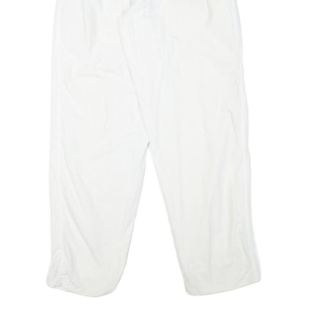 EAGLE FORCE Mens Cotton Blend White Relaxed Trousers W27 L30 Casual Zip Closure