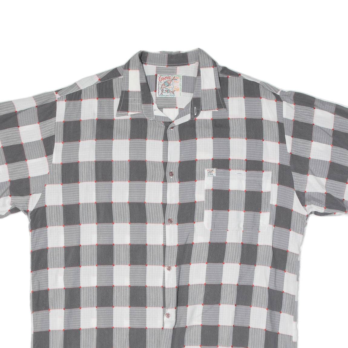 CAPOCAL Mens Shirt Grey Check L