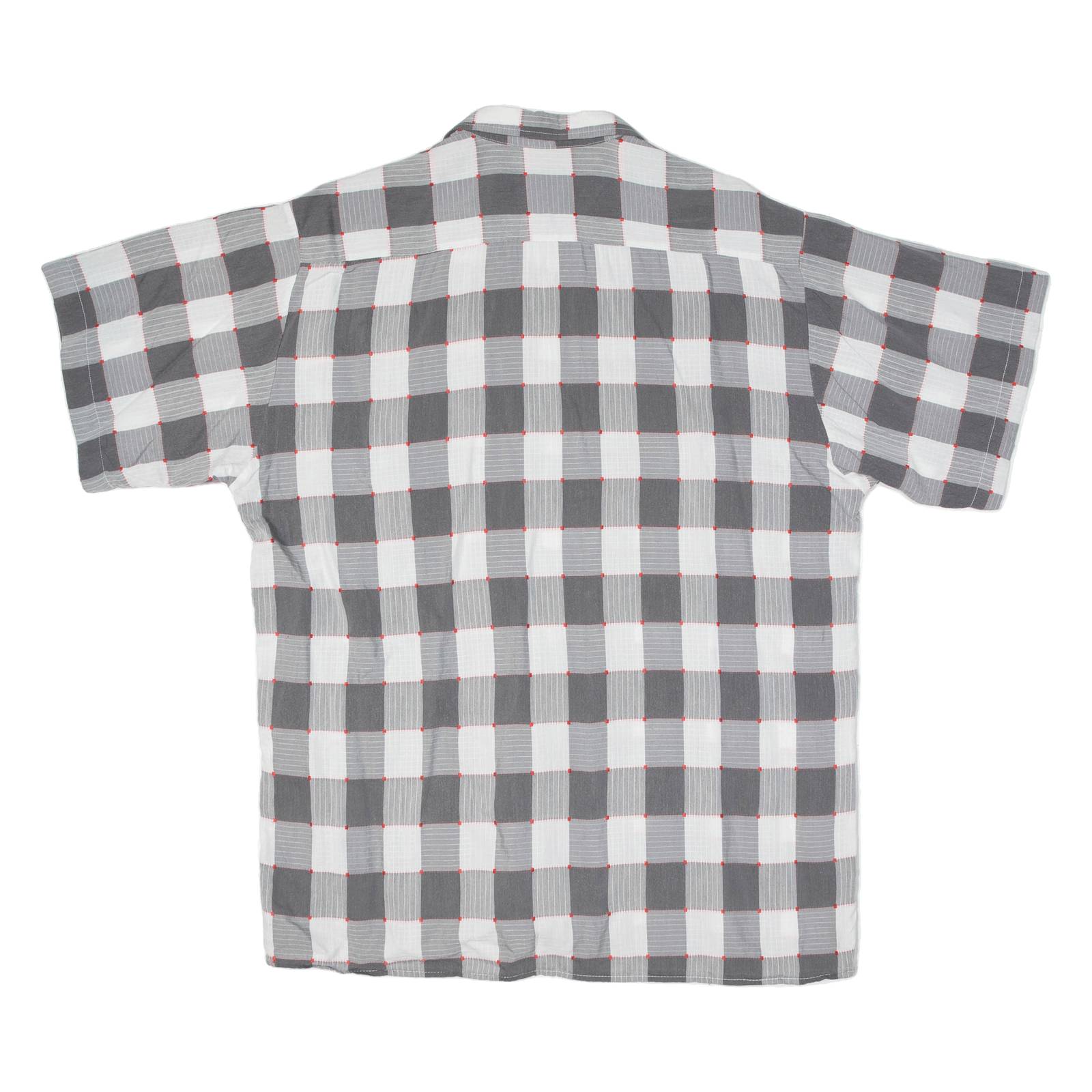 CAPOCAL Mens Shirt Grey Check L