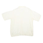 GLOBUS Mens White Relaxed Shirt L Soft Viscose Summer Casual