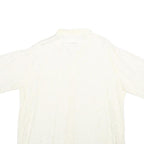 GLOBUS Mens White Relaxed Shirt L Soft Viscose Summer Casual