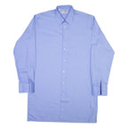AMSA Mens Plain Shirt Blue Long Sleeve L