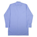 AMSA Mens Plain Shirt Blue Long Sleeve L