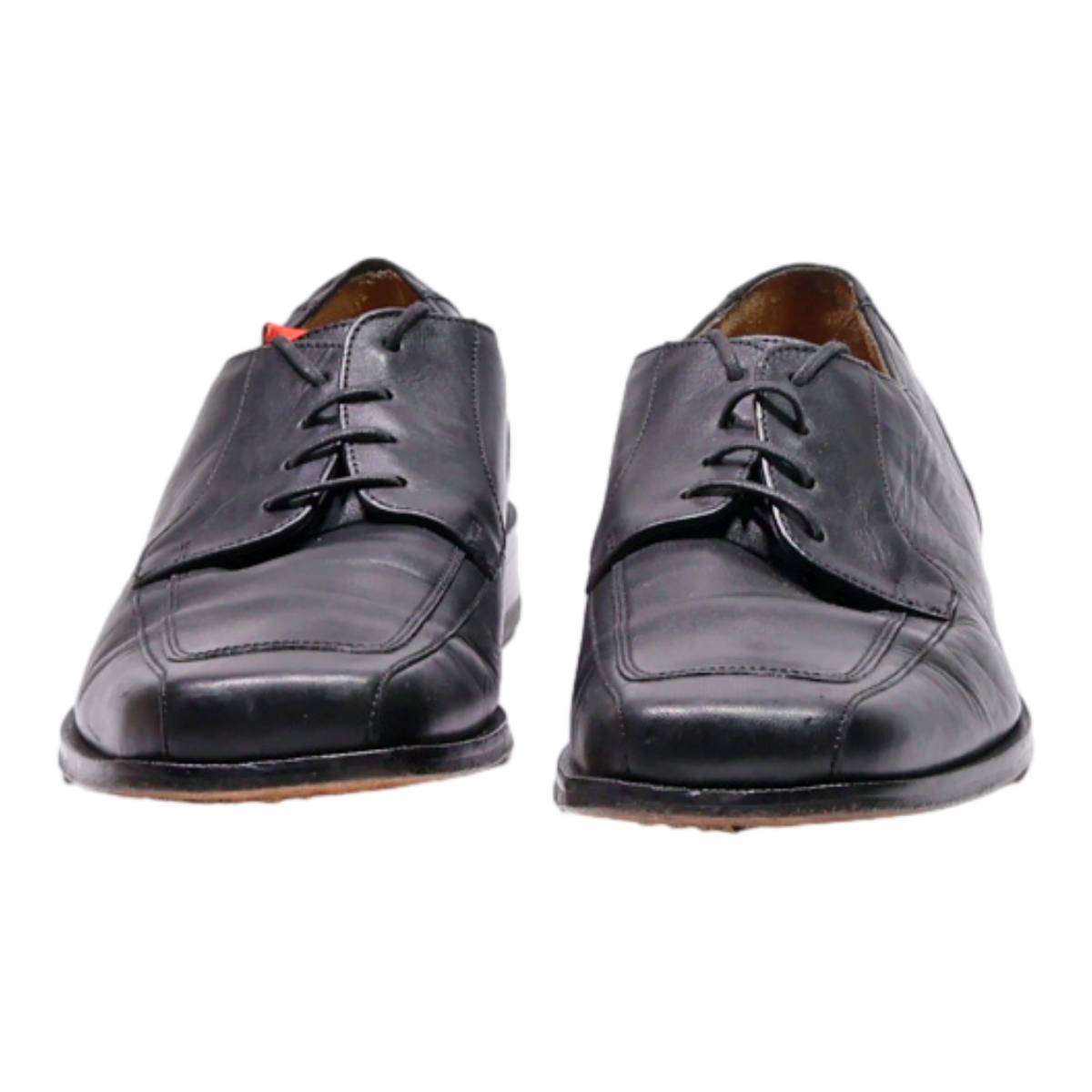 FLORSHEIM Derby Shoes Black Leather Mens UK 9
