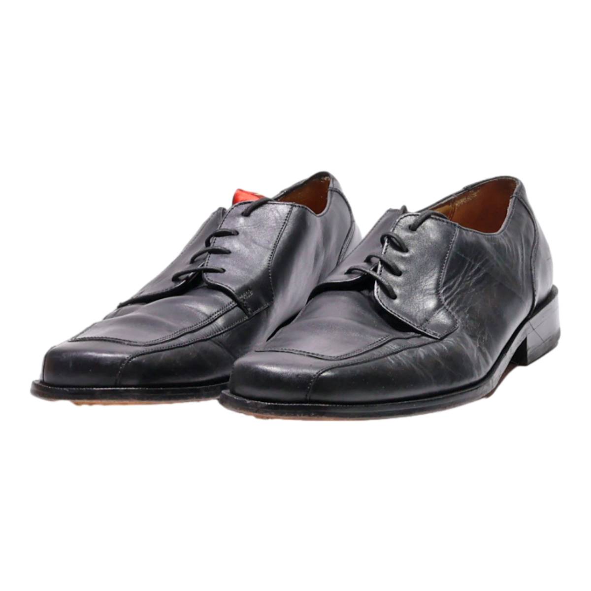 FLORSHEIM Derby Shoes Black Leather Mens UK 9