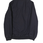 LANDS END Mens Navy Blue Maintenance Engineering Cotton Zip Up Hooded Jacket M