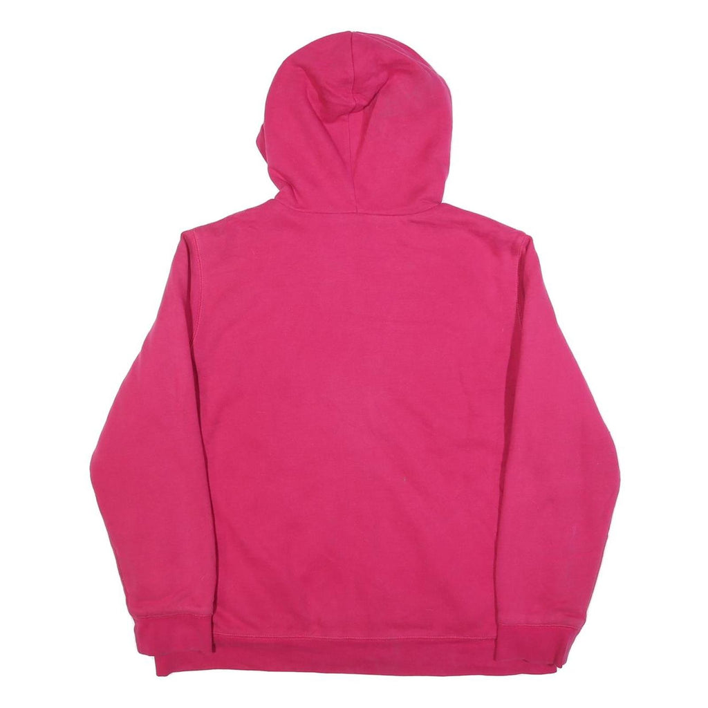 TOMMY HILFIGER Womens Pink Zip Up Hoodie XL Casual Cotton Blend Sweatshirt